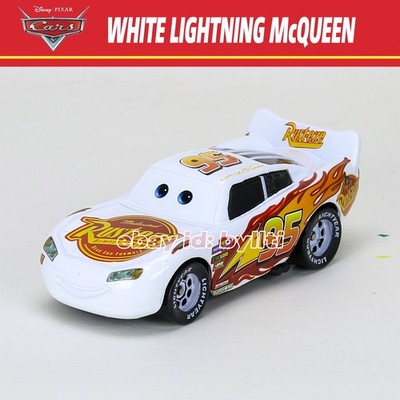 Mattel Disney Pixar Cars 3 White Lightning McQueen 1:55 Diecast Car, NEW Loose