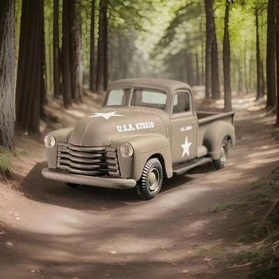 H0 1:87 Busch | Chevrolet Pick-up | military green | U.S. Army | EVP - Bild 1 von 4