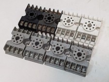  8 Assorted Potter  Brumfield 27E122/Gould/Other 8-Pin Octal Relay Sockets