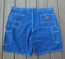 Carhartt B28 DST Denim Carpenter Shorts Size 42 Blue