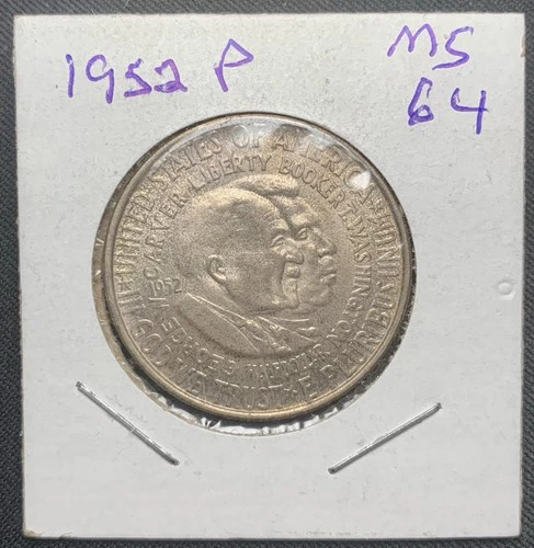 Photo of a 1952-P Washington Carver Commemorative from an eBay listing that sold on Jul 22, 2026