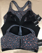 VTG Victoria's Secret Lot Zip Sports Bra 38 D XL NEW