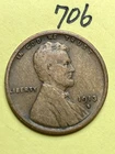 1913-S LINCOLN WHEAT CENT, low mintage date, "FINE" condition #706
