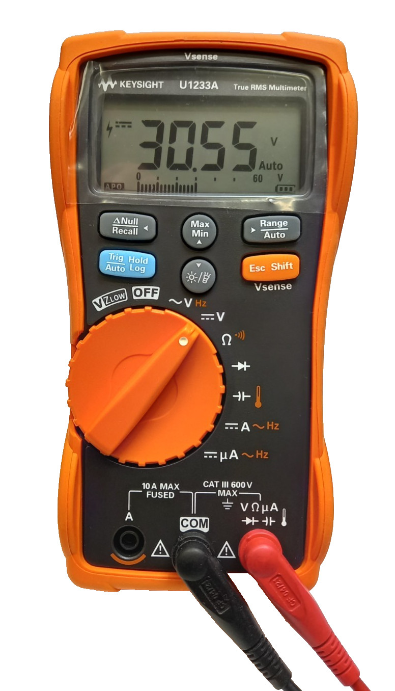 Multimètre numérique Keysight U1233A TRMS 6000 points pour mesure électrique - 4