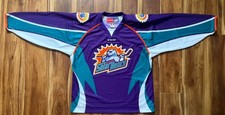 CCM Orlando Solar Bears Purple Hockey Jersey ECHL Size L NHL Florida Hockey