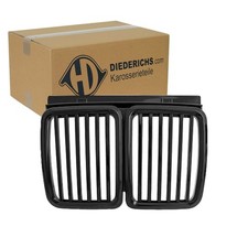 DIEDERICHS SPORT GRILL KÜHLERGRILL NIEREN SCHWARZ GLÄNZEND passend für BMW E30