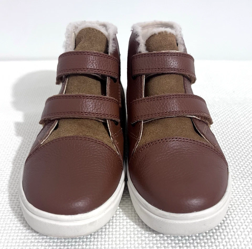 UGG Rennon мальчиков зимние ботинки ЕС 30 США 12 коричневый арка поддержки кожаный логотип новый без ЯРЛЫКОВ - Изображение 2 из 4