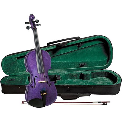 Cremona SV75PP Premier Novice Series Sparkling Purple Violin Outfit 14 Outfit