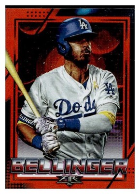 2020 Topps Fire #80 Cody Bellinger Orange #/299