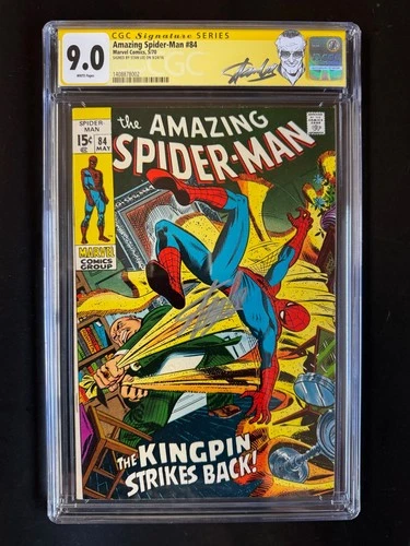AMAZING SPIDER-MAN #84  CGC 9.0  Signature Series: Stan Lee SIGNED -WHITE PAGES