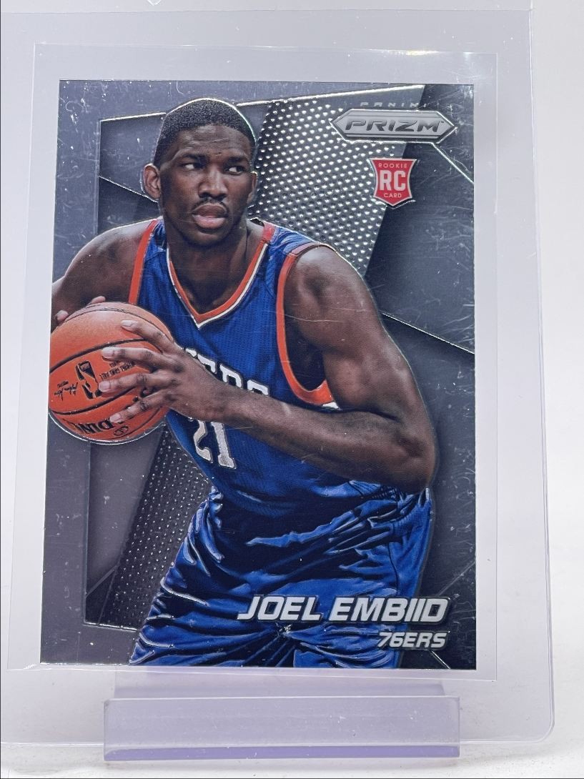 JOEL EMBIID 2014-15 PANINI PRIZM ROOKIE BASKETBALL 76ERS RC Q6084