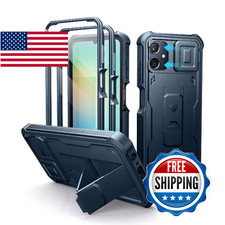 Dexnor for Samsung Galaxy A06 Phone Case, [2 Front Frame] [Built-in Magnetic Sli