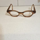 Vintage 1980s Cabbage Patch Kids Glasses - Brown Amber Frames - Made in USA