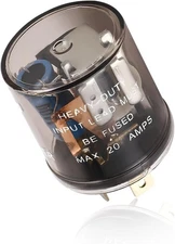 LED Flasher Relay, 12V Heavy Duty 2 Pin Electronic Turn Signal Light Relay, Two