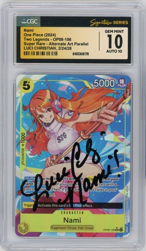 Nami (Parallel) graded CGC 10 for sale on eBay