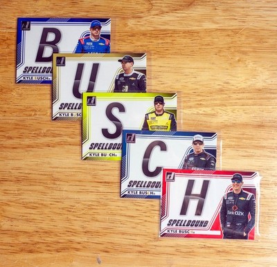 Kyle Busch Spellbound Complete Set 2026 Donruss NASCAR Lot  of all 5 Cards