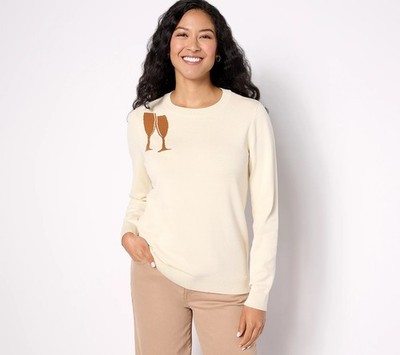 Studio Park x Alberti Popaj Size M Women's Icon Sweater CHAMPAGNE A625912