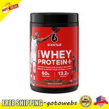 100% Whey Protein Powder 30g Protein Triple Chocolate Muscle Building 1.81 Lbs 12.58 per gallon