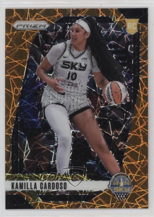 2024 Panini Prizm WNBA Orange Velocity Prizm Kamilla Cardoso #93 Rookie RC 11gl