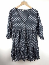 J. Crew Button Beachwear Floral Medallion Dress Cotton Sustainable - Size M