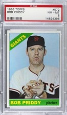 1966 Topps High # Bob Priddy #572 PSA 8 2d2