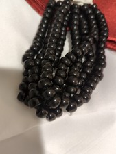 9mm crow roller beads, Black, 160pcs