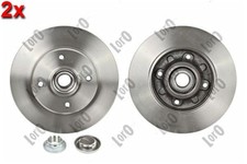 2x Bremsscheiben hinten Für CITROEN C3 C4 DS Ds 3 OPEL PEUGEOT 2008 00-19 424919