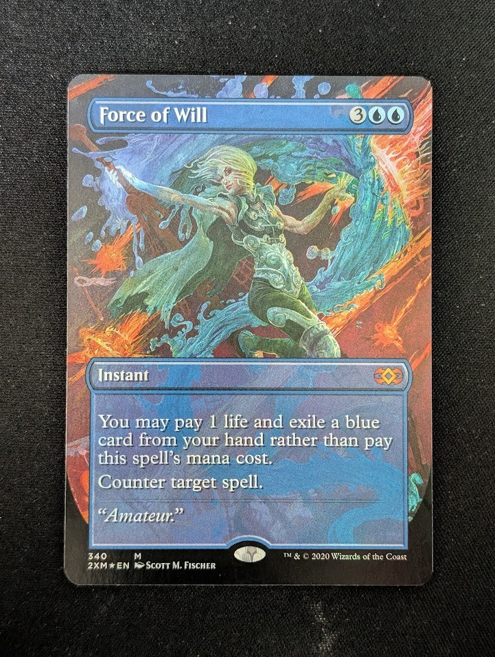 Force of Will 340 - Double Masters Borderless Foil EN Magic: The Gathering