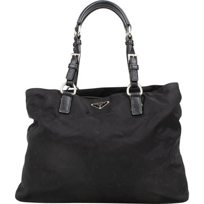 Prada Nylon Triangle Tote Shoulder Bag Tasche