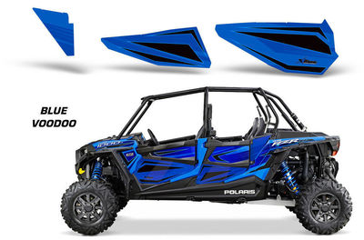 AMR Racing UTV Door Graphic Inserts for Polaris RZR 1000 Dragonfire (4 ...