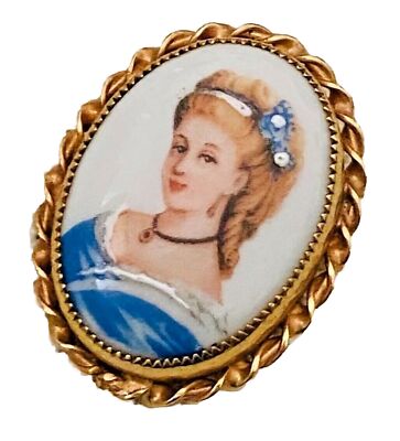 Broche Vintage Ancienne Camée - Bijou Rare à Saisir - Occasion