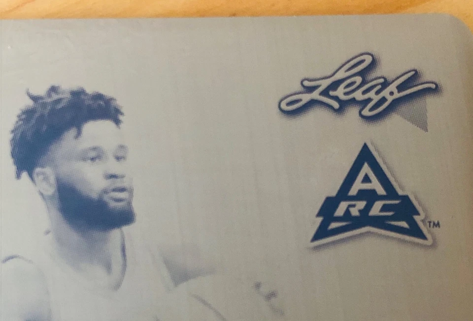 2022 Leaf Vivid MIKE MILES JR. Black Printing Plate 1/1 TCU Horned Frogs - Image 2 of 4