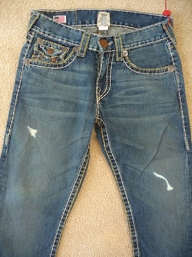 Nuevo con etiquetas True Religion para hombre Ricky cuerda índigo Super T jeans en tributo a la AAGM - Imagen 7 de 11