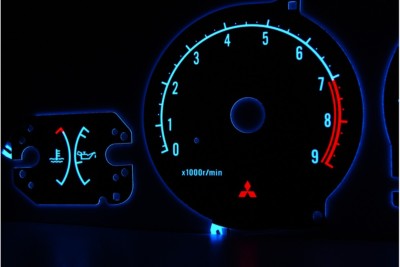 Mitsubishi Eclipse 2G design 1 glow gauge plasma dials tachoscheibe glow shift i