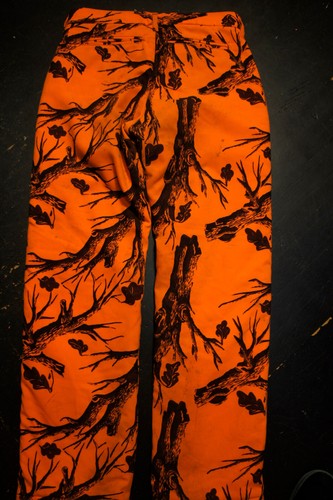 Vintage Cabela's Goretex 2pc Hunting Blaze Orange Camo Insulated Pant Jacket Set - Picture 5 of 20