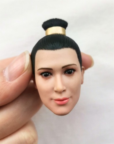 Figura 1/6 antica ragazza generale cinese testa scolpita vestibilità 12"" abbronzatura TBLeague - Foto 3 di 6