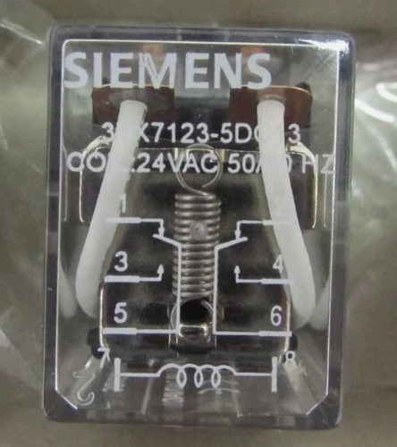 SIEMENS FURNAS DPDT Relay 10 Amp 24VAC 3TX7123 5DC13