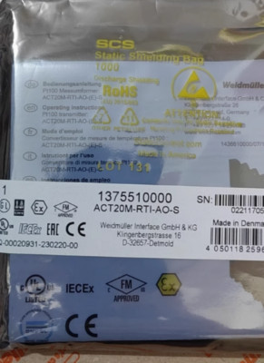 Weidmuller Isolator 1375510000 ACT20M-RTI-AO-S UPS shipping