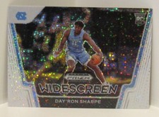 Day'Ron Sharpe 2021-22 Panini Prizm Draft Picks White Sparkle Rookie WIDESCREEN