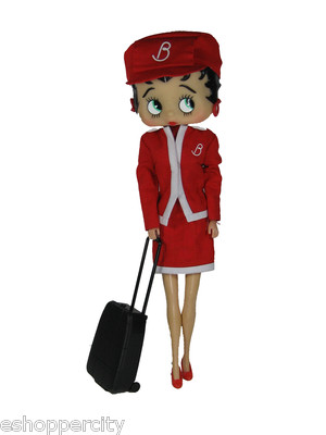 Betty Boop de avión asistente uniforme Muñeca 12\
