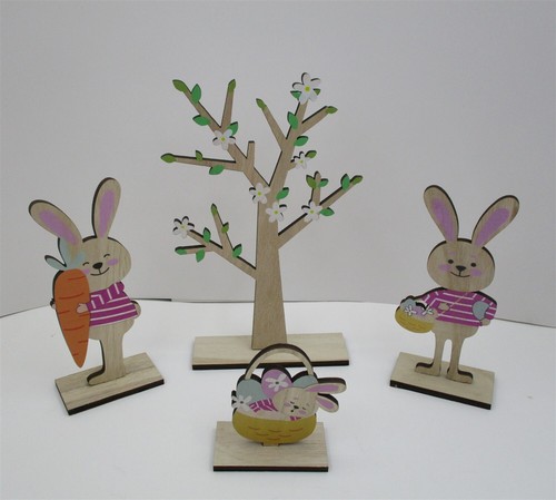 Easter Decorations For The Home, Easter Decorations For Table Wooden Easter - Picture 2 of 2