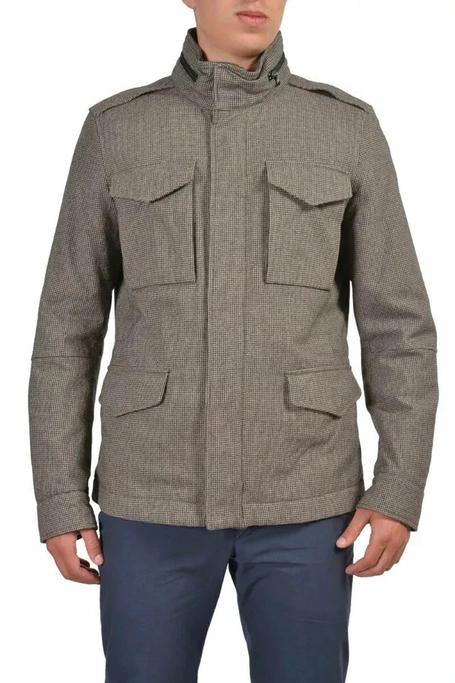 Ballantyne Brown 100% Wool Hooded Insulated Jacket Coat Size M Retail $1050 - Image 4 of 4