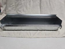 Trough Bird Feeder 26 Ga Metal Extra High Back Extended Front Lip 4+ Lbs Of Feed