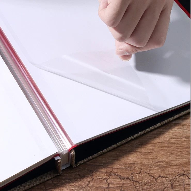 33cm x 34cm DIY Photo Album Cotton Linen Cover Self Adhesive Scrapbook 20 sheets - image 4 of 4