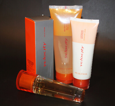 MARY KAY Velocity Perfume Lightweight Moisturizer Body Moisture Gel Set of 3 NEW