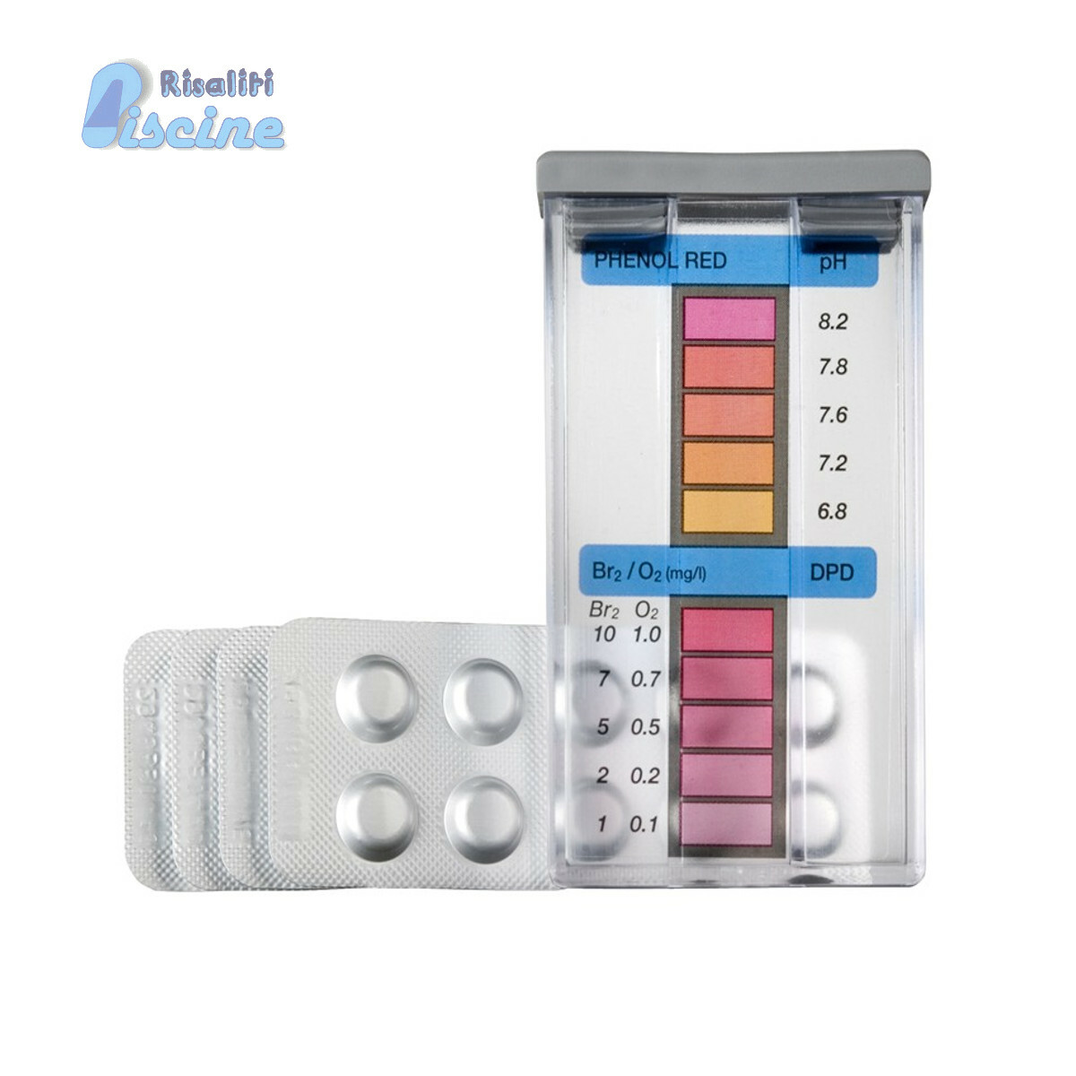 KIT TEST CONTROLLO ANALISI OSSIGENO  DPD4 E PH ACQUA PISCINA PISCINE