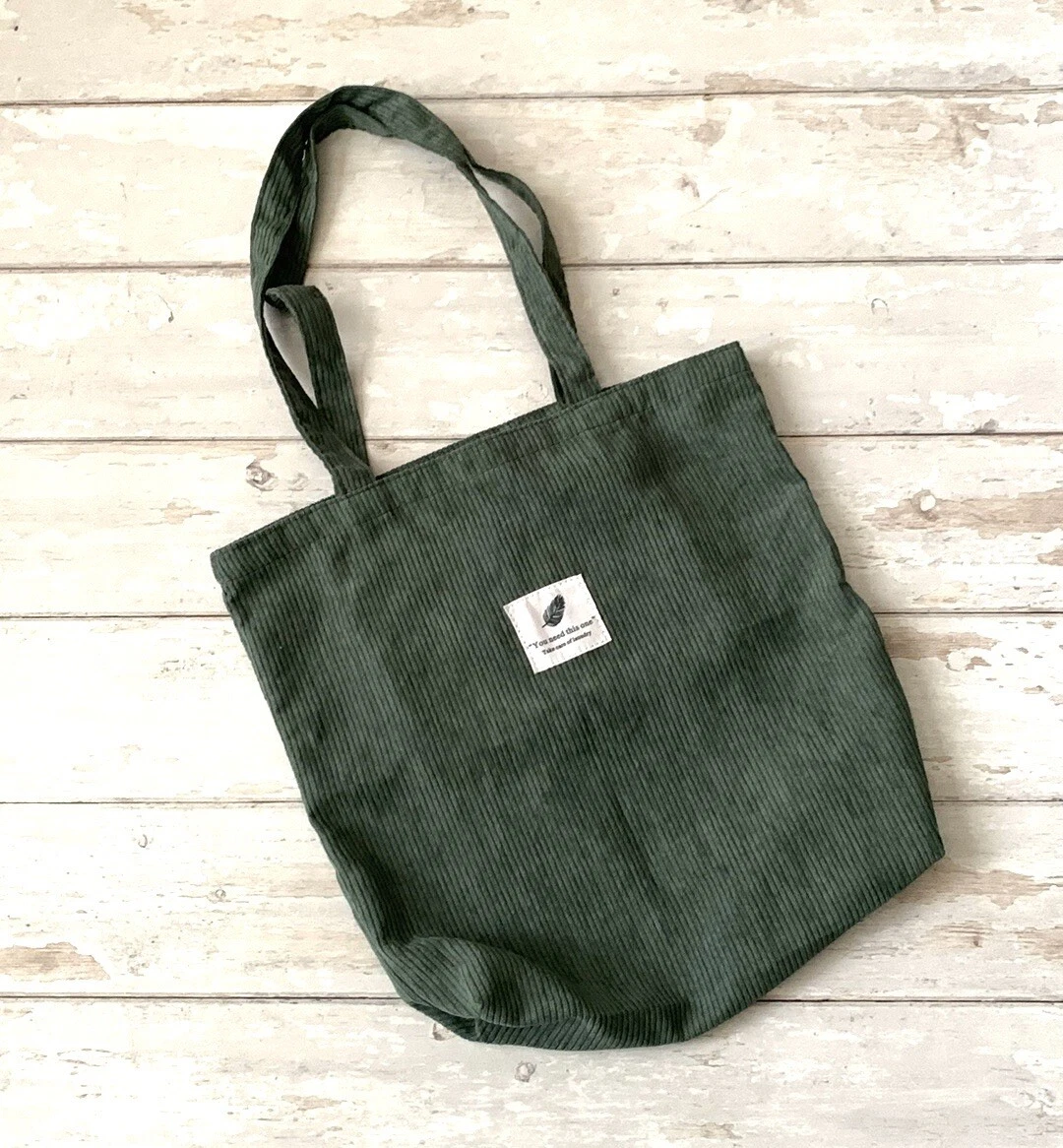 Corduroy tote cheap