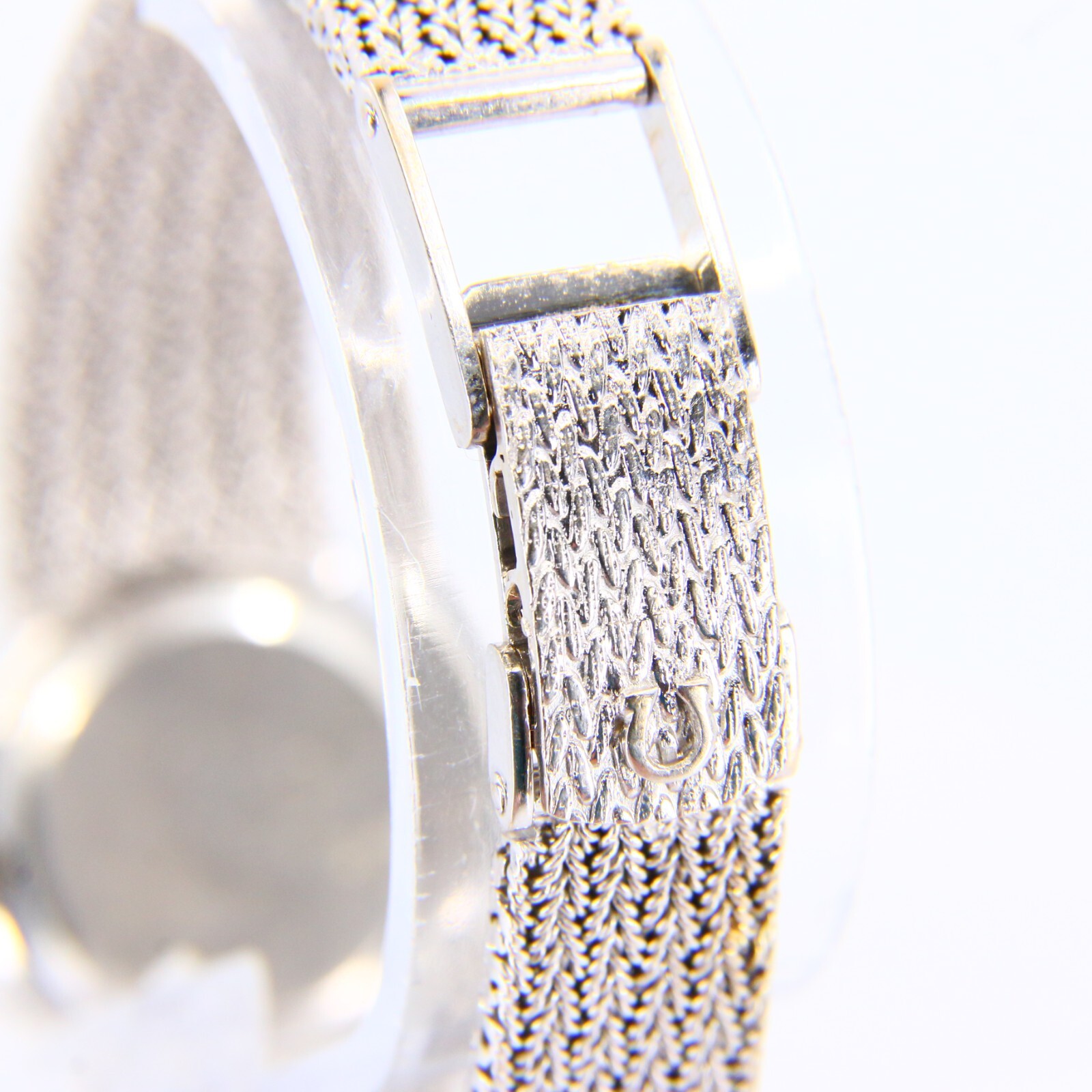 Vintage 18ct White Gold Omega De Ville Diamond Ladies Watch Boxed image 8
