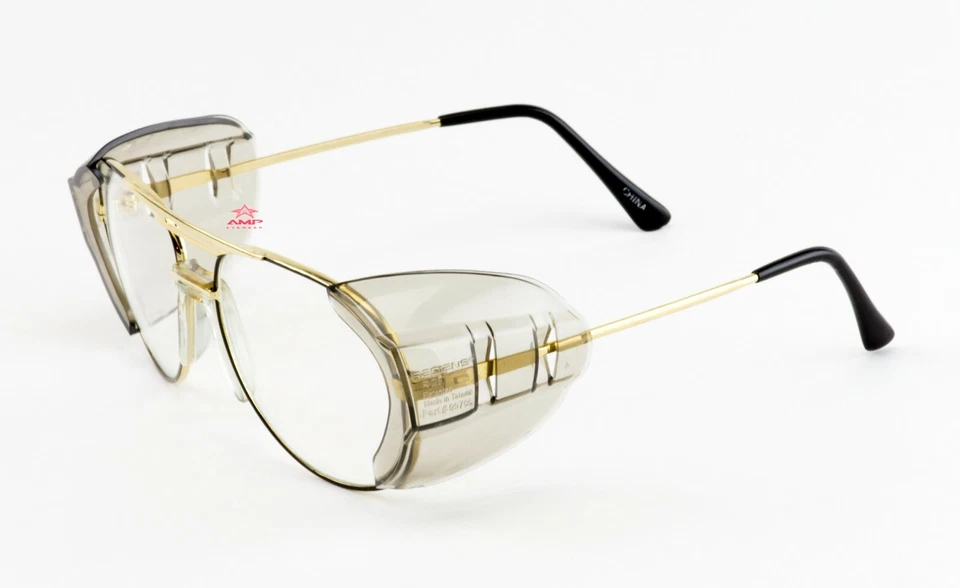 3 Pares Radianes Flexibles Universal Protector Lateral de Humo para Gafas de Seguridad Deslizables Foto 4 de 4