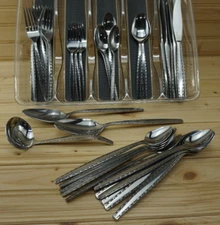 Luxury Stainless INS174-43 Pieces Dinner Salad Fork Iced Tea T Table Spoon Knife